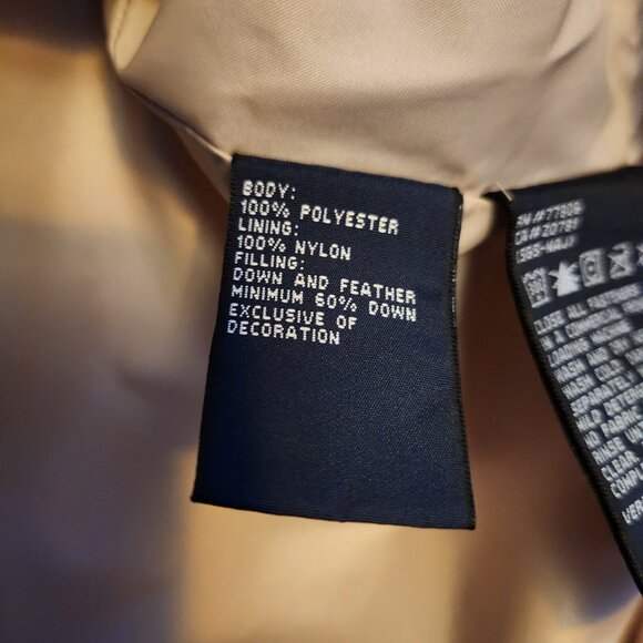 Tommy Hilfiger Goose Feather Down Black Puffer Vest Men XL Full Zip Pockets Logo - Picture 7 of 8